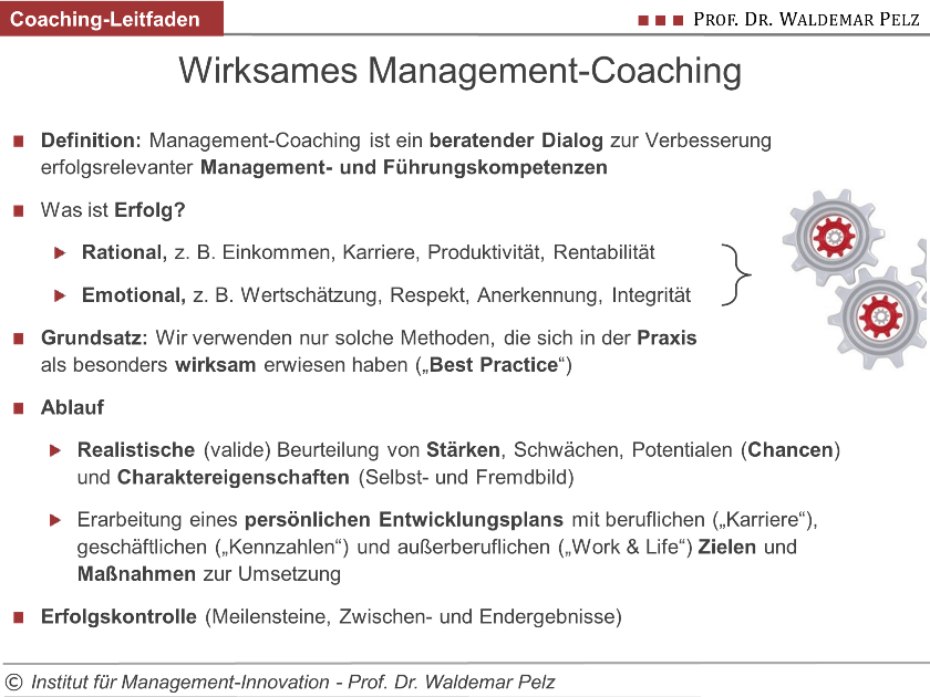 Management Coaching auf einen Blick
